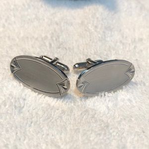Vintage Stainless Steel Cuff Links